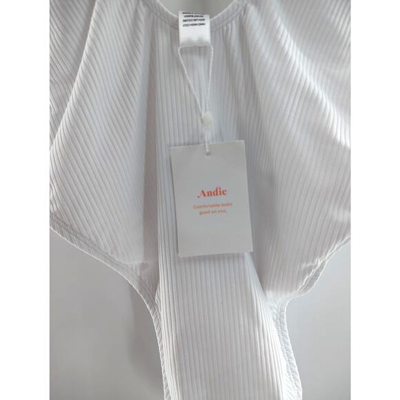 Andie Swim White One Piece Swimsuit The Laguna Size 2XL - Picture 5 of 11